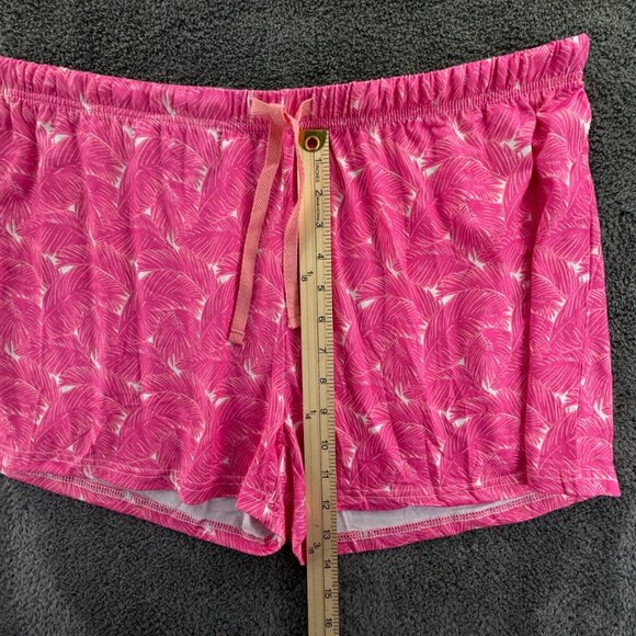 Simply Southern Shorts Women Pink Floral Beach Casual Short XL Drawstring - Picture 4 of 8